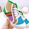 Scarpe per bambini Tela casual 1977 Tennis High Top Sneakers basse Bambini Scarpe per bambini Ragazzi Ragazze Tigre Fiore stampato Traniers Gioventù per bambini Tessuto di lino luxu R2eM #