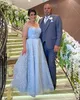 Mãe de renda encantadora da noiva vestir um vestido de convidado de casamento de linha de decote de jóia pura jóia de tamanho de tule tule tule tule tule