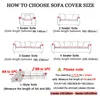 Stol täcker 1/2/3/4 sits elastisk soffa täcker stretch spandex armest non slip washable slipcover för vardagsrumsmöbler