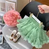 Skirts Girls tutu Skirt Summer Dress 2022 New Children's Skirt Princess Cake Skirt Girl Mesh tutu Skirt T230301