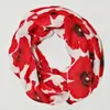 Schals Winter Loop Schal Frauen Big Floral Bedruckte Snood Schals Femme Herbst Neckwarmer Ring Wraps Damen Twill Viskose Unendlichkeit