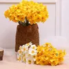 Dekorativa blommor Konstgjorda påskliljor Narcissus Silk Fake Wedding Floral Decor Bouquet for Home Party Office Store