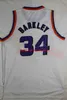 Vintage baskettröjor Charles 34 Barkley Steve 13 Nash Purple White Black Stitched Phoenlx