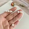 Chokers Ashiqi Doğal Tatlı Su İnci Kolye 925 STERLING Gümüş Takı Kadın Hediye 230302