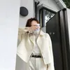 Wełna Women Blends Korean Short Krótki 2023 dwustronny płaszcz z kaszmiru wełniane kobiety Womenwomen