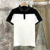 T-shirts pour hommes Hommes Mode Couleurs Mixtes Été T-shirt à manches courtes Pull Col à revers Homme d'affaires Casual Tees Tops Bureau Travail