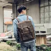 Backpack Japan And South Korea Handmade Leather Men's Outdoor Travel Cowhide Crazy Horse Leisure