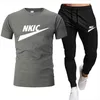 Männer Trainingsanzüge Drucken 2 Stück Tops und Shorts Sportswear Mann Kleidung Set Anzug Mode Jogger Outfit Übergroßen Männer Kostüm