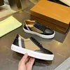 Scarpe casual firmate Sneakers in cotone a quadri vintage Uomo Donna Scarpe da ginnastica basse Scarpe con motivo a righe Mocassini in gabardine di tela