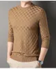 Men's Sweaters 2023 Top Grade Fashion Knit Pullover Trendy Designer Sweater Men Woolen Crew Neck Casual Jumper Clothing