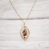 Hänge halsband zwpon boho stil klippt ut hart akryl för kvinna marocko geometrisk ram dingle halsband mode smycken smycken