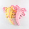 2023Nouveau poupée de salamandre de dessin animé mignon Axolotl en peluche marionnette de poupée de dinosaure hexagonale mexicaineFree UPS ou DHL