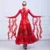 Stage Wear Modern Dance Dress Pattern Paillette Will Pendule Ballroom Dancing Waltz Pendant Cuff