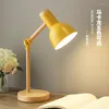 Bordslampor Nordic Macaron Desk Lamp Modern LED College Student Dormitory Simple Bedroom Bedside Remote Control Switch E27 Light