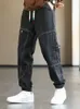 Men's Jeans Men's Cargo Jeans Baggy Joggers Fashion Black Blue Grey Streetwear Stretched Cotton Denim Harem Pants Plus Size 8XL 230302