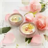Cire de soja fleur aromathérapie décorative parfumée anniversaire fête de mariage décoration de la maison bougies aromatiques en pot