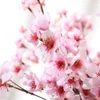 Dekorativa blommor konstgjorda sakura grenar blommor simulering diy rekvisita heminredning festtillbehör