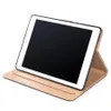 고급스러운 황갈색 소프트 가죽 지갑 스탠드 플립 케이스 iPad 용 카드 슬롯이있는 스마트 커버 9.7 Pro 11 12.9 10.9 AIR 2 3 4 5 6 7 AIR2 PRO 10.5 MINI