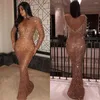 Casual Dresses Zoctuo Gown Birthday Maxi Dress Chic Sparkly Tassel Fashion Night Club Party Women's Long Sleeve Backless Golden Sexy