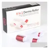 Other Skin Care Tools 4 In 1 Microneedle Roller Drs Derma With 3 Head1200Add720Add300 Needles Kit For Acne Removal Drop Delivery Hea Dhxdh