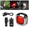 Rower Lights USB ładowalny Cob Smart Tail Light Klip na ultra jasnym hamulcu Wyczuwanie tylnej lampy z 5 trybami Akcesoria