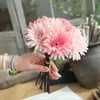 Dekoratif Çiçekler Daisy Buket Yapay Gerbera Çiçek Gelin Düğün Partisi Ev Dekoru Çiçek Dropship için Sahte İpek Tutma