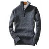 Designer Autumn Winter Warm Cardigan Men Fleece Sweaters Jassen Mens Slim Fit gebreide truijas dik vesttrui trui jas m