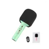 Microfones mini microphone somol-card chip chip compacto cantando sem fio Live K Song KTV para casa