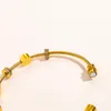 Classic Style Bracelets Women Bangle Luxury Designer Jewelry Crystal 18K Gold Plated Stainless steel Lovers Gift Bangles Mens Bracelet ZG1161 O1JP