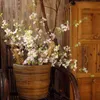装飾的な花の花輪人工100cmスノーウィローフラワーシルクテクスチャアメリカンパストラルスタイルリビングルームソフトデコレーションDIYシュート
