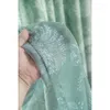 Rideau Amérique Vert Imprimé Rideaux Pour Salon Chambre Feuilles Tulle Sheer Fenêtre Traitement Draps Personnaliser