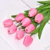 Decorative Flowers & Wreaths 10/5/2Pcs Tulip Fake Artificial Flower Real Touch Bouquet For Wedding Decoration Home Garen DecorDecorative Dec