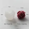 Scented BT0028 3D Woollen Design Coarse Wool Ball Aromatherapy Making Silicone Yarn Knot Candle Mold