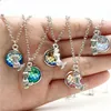 Pendant Necklaces Romantic Mermaid Fish Scale Necklace Trendy Sitting Shiny Scales Summer Vacation Jewelry For Women Girls