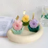 Tulip Flower Shaped Scented Handmade Aromatherapy Candle Birthday Gift Weddding Party Desktop Ornament Home Decoration