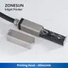 Zonesun Tabletop Inkjetプリンターコーディングマシン15mm QRバーコードバッチ有効期限シリアル番号ロゴ画像285m/min ZS-TIP15