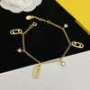 2023 Designer de luxo de ponta Home Home de alta qualidade Bracelet Chain Metal Gift, embalagem original para a festa dos recém-casados