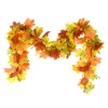 Dekorativa blommor 170 cm Thanksgiving Party Artificial Vine String Autumn Outdoor Garland Hanging Decorations Home Pise Pise