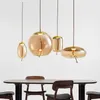 Pendant Lamps Nordic Modern Restaurant Bar Coffee Shop Chandelier Creative Model Room Bedroom Bedside Window Single Head Glass