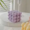 Ins Soy Wax Bubble Square Scented Candlesリラックスロマンチックなギフトクリエイティブ結婚式の誕生日の飾りデスクトップ飾り