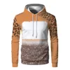Local Warehouse Heat transfer Sublimation Bleached Hoodies Long Sleeve Hooded Sweater Polyester US Men Women Mixed Sizes Z11