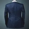 Новый дизайн свадебный смокинг 3 штуки Groom Wear Wear Side Vent Evening Suits Куртка жилет и брюки