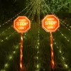 Modes Christmas Led Lights Ip65 Waterproof Outdoor Solar Garden Eco-friendly Energy Saving Suitable For Park Lawns