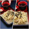 Kommen bord sushi Japanse lade serveerset soba noedelborden schotel noedels sashimi snack schotel dessertmat servies opslagsaus