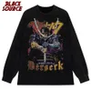 Men's T-Shirts Vintage Berserk Anime Shirt Berserk Shirt Unisex T-Shirt 230302