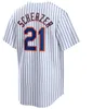 Stitched 20 Pete Alonso Jersey 12 Francisco Lindor Edwin Diaz Daniel Vogelbach Justin Verlander Max Scherzer Jeff McNeil Alvarez Carrasco honkbalshirts