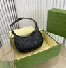 Luxurys designers svarta kvinnor axelväska totes mode marmont äkta läder crossbody handväska purses ryggsäck axillär väska