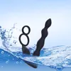 Bakre domstol Anal Plug Vibration Prostate Massager G-Spot Make och hustru Par delar vibration Mäns användning Masturbation Device Sex Products GS12