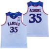قمصان كرة السلة الجديدة Kansas 2020 Jayhawks College Basketball Jersey NCAA 35 UDOKA AZUBUIK