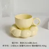 Muggar Creative Hand Painted Blue Sky White Cloud Cup och Ceramic Handmade Coffee Mug With Dish Cute Tea Set Home Decor Gift
